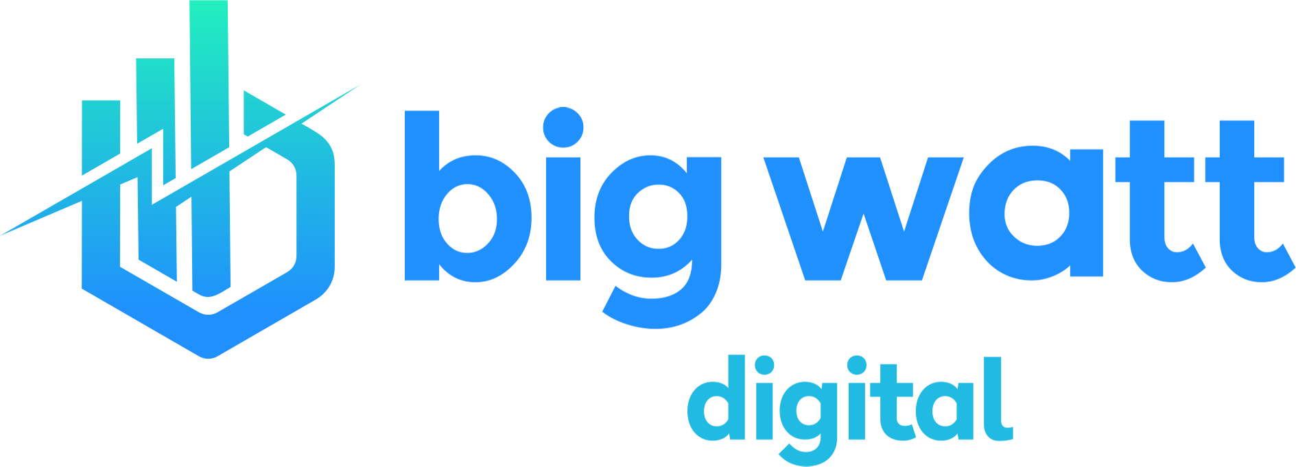Big Watt Heather-Edit Blue and green mountain logo design